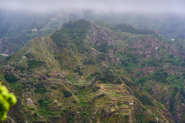 Volcanic cliffs and peaks in Anaga