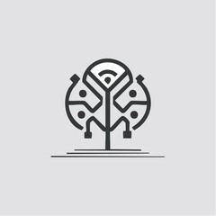 Minimalist Tree Nature Logo