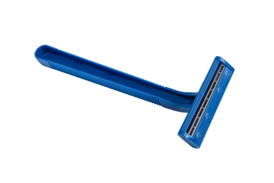 New disposable shaving razor, isolated on a white background