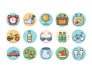 A vector illustration featuring a dog perfect for lifestyle designs pet related projects or icon sets The design utilizes CMYK colors and includes fonts like