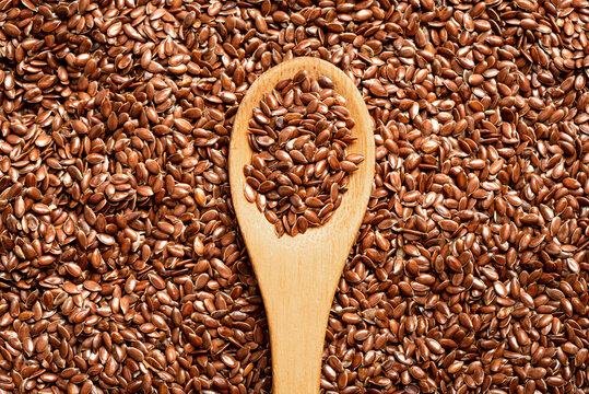 Linseed or flaxseed as background