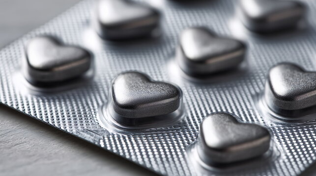 hearts in a blister pack