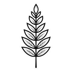 osmund vector  line art on white background