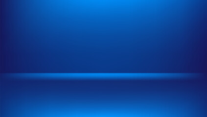 Blue Background - Blank Blue Gradient Background Room, Studio, Interior,