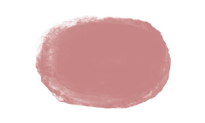 Dusty Rose Brushstroke on Transparent Background for Digital Art