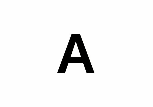 Bold Capital Letter A A Simple Black Typographic Element