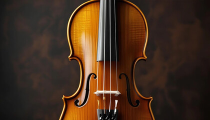 Fototapeta premium Beautifull close up violin music ocestra. music violin