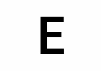 Obraz premium Bold Capital Letter E