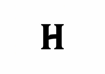 Capital H Serif Letterform