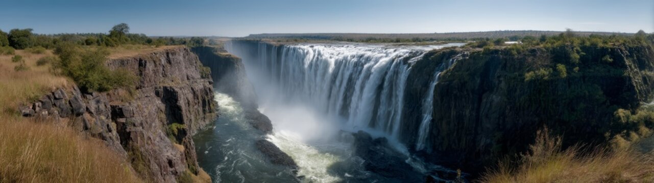 Victoria falls waterfall zimbabwe hdr 360 degrees nature scenic