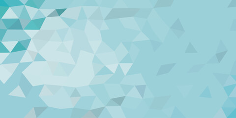 Abstract design featuring a geometric pattern of variously sized triangles. 