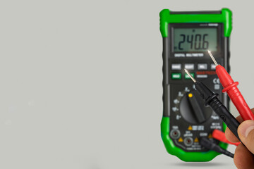 Digital Multimeter with Red and Black Probes