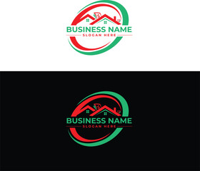 Real Estate Logo Modern House Icon