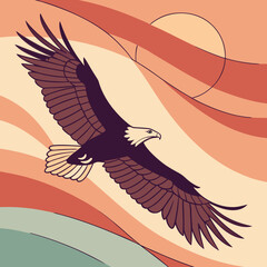 eagle in the sky
