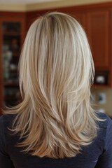 Naklejka premium Blonde hair of a woman