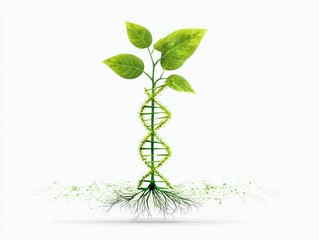 Dna plant growth illustration