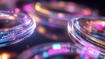 Abstract digital environment with floating data charts and neon bar graphs orbiting a central glowing node. Data scientist