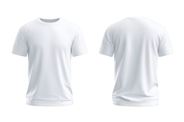 Blank white t-shirt, front and back views (3)