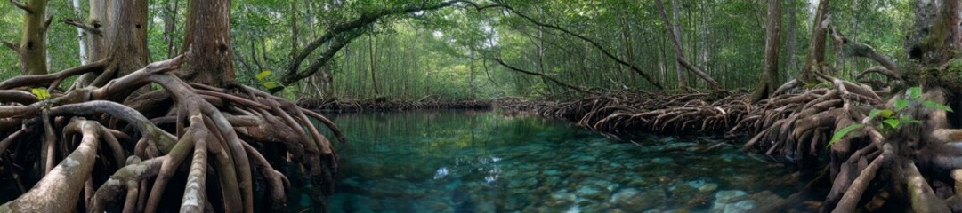 Exploring mangrove forests in hdr 360 degrees hdri nature photography