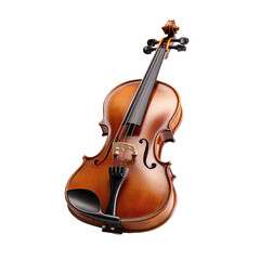 Fototapeta premium Wooden cello instrument isolated on transparent background. PNG
