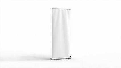White Retractable Banner Stand
