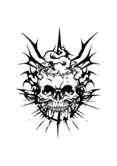 vector illustration of a face