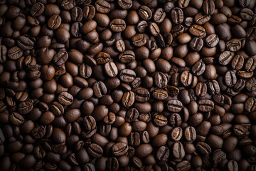 Obraz premium Coffee bean background, generated AI