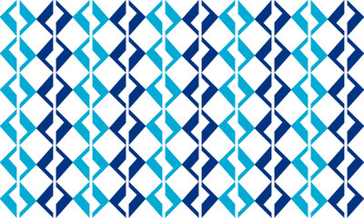 Two tone vertical seamless geometric pattern with z thunder inside, blue diamond checkerboard, vertical line repeat pattern, replete image, design for fabric printing