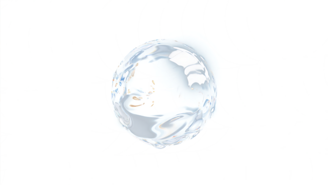 Transparent PNG of Abstract Light Blue Orb with Swirling Texture,  A Dreamy, Ethereal, Light Blue Orb with White Highlights and Intricate Swirls on a Transparent Background, Perfect for Design Overlay