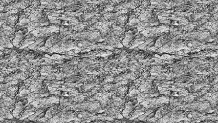 Rough rock wall texture background. Natural stone surface texture. Black and white stones texture and background. Realistic rock texture.