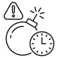 Deadline Outline Icon