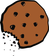 Fototapeta premium eating chocolate cake icon logo adobe illustrator