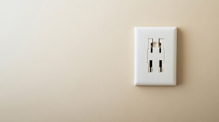Electrical conduit outlet box mounting on beige wall, showcasing electrical infrastructure and home improvement preparation