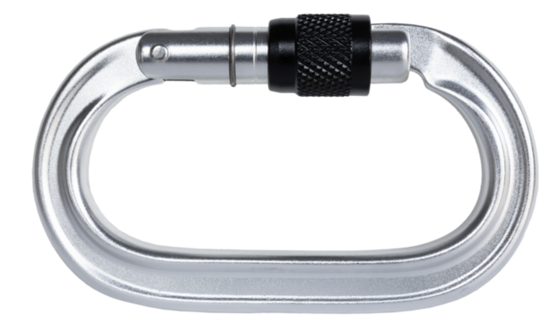 Locking carabiner made for climbing