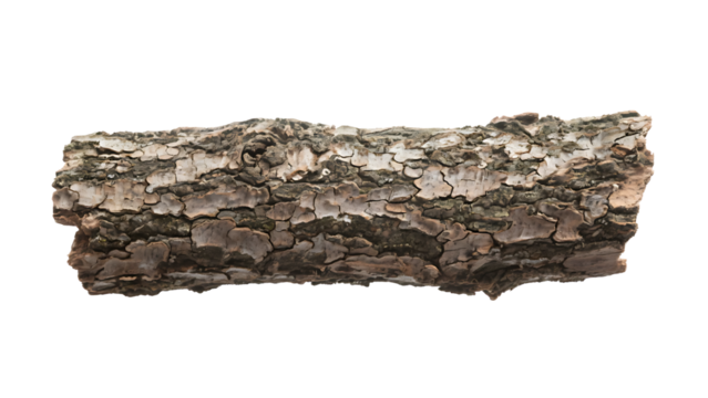 Transparent Tree Bark PNG, High-Resolution Image of Cracked and Textured Tree Bark on a Transparent Background, Ideal for Design and Crafting Projects. - Powered by Adobe