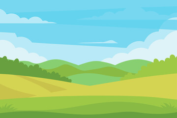 Wide Open Grassy Landscape With Soft Natural Lighting