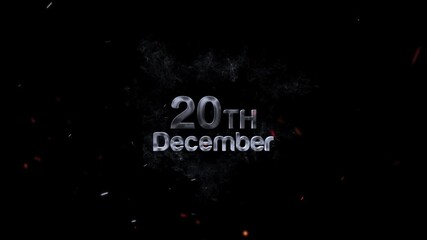 20th december a smoky, fiery date reveal