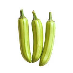 Vibrant Green Zucchini Fresh Produce Photography for Culinary Websites and Recipe Blogs isolated on transparent background