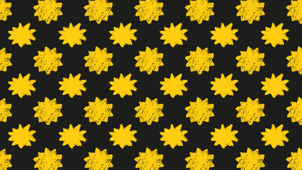 Seamless pattern of pastel brush star texture with soft strokes