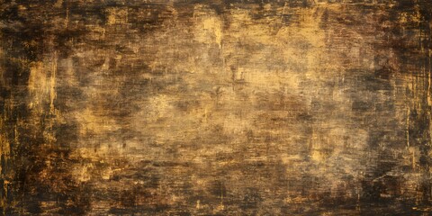Vintage gold and black grunge texture background for luxury design and artistic decor