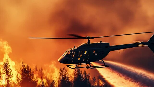 Aerial firefighting operation