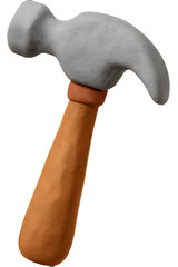 A carpenter's hammer with a wooden handle and soft, rounded head, suitable for construction and woodworking projects.