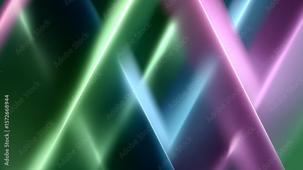 Poster dynamic light patterns create an abstract visual display with vibrant colors and geometric shapes