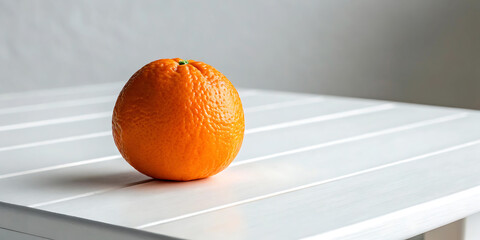 orange on a table