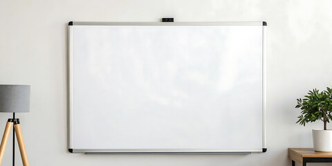 blank white board
