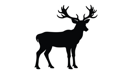 deer silhouette vector