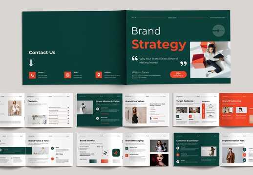 Brand Strategy Style Guide Design Template Layout