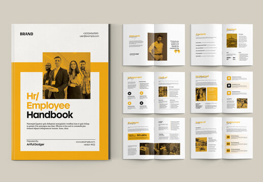 Creative HR Employee Handbook Layout