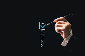 Compliance and security, businesses use detailed checklists to review and validate tasks, mark...
