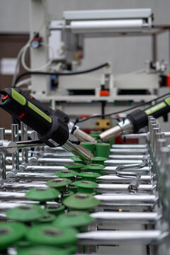 Industrial Processing Station with Integrated Handheld Tools and Rotary Assembly &ndash; Smart Manufacturing Module